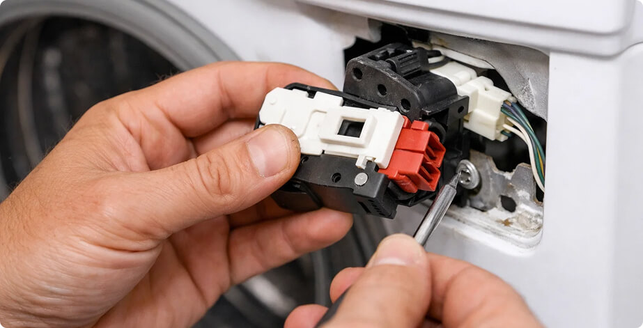 Замена УБЛ (устройства блокировки люка) Atlant 50У102